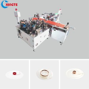 Fully automatic voice coil winding and diaphragm wire arranging integrated machine XT-606HX001
